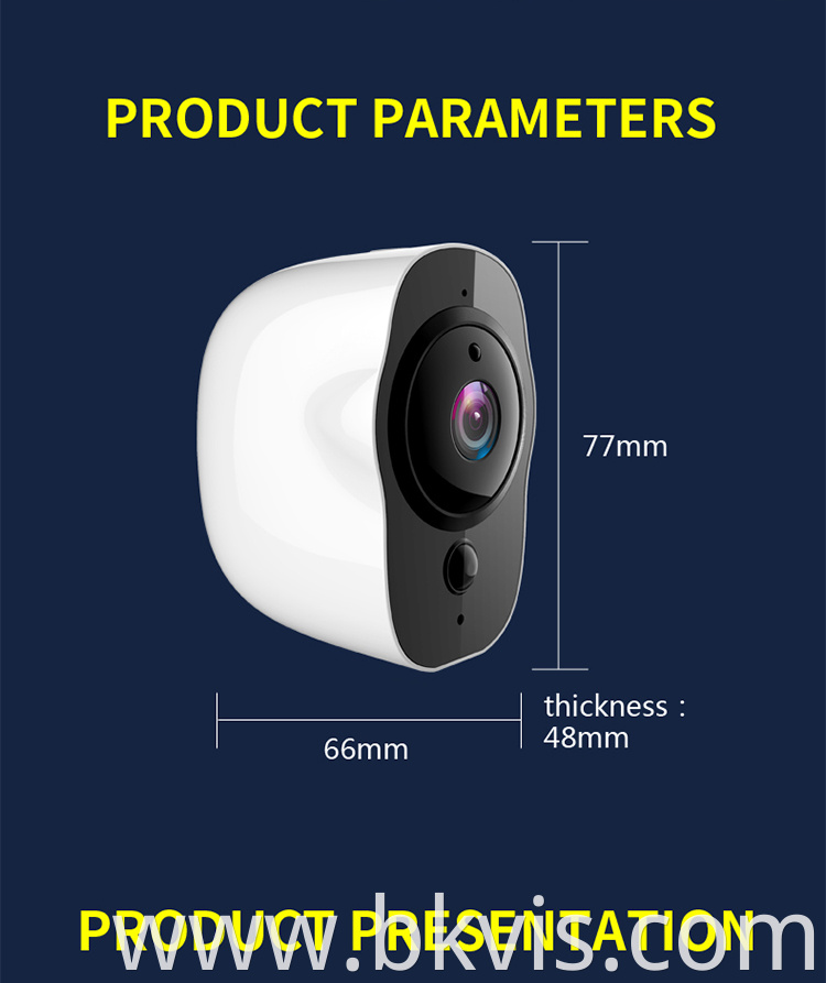 Wireless Wifi Infrared Night Vision Motion Detection 2-Way Audio Full HD Alert Security Smart Video Camera